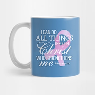 Inspiring Bible Verse Breast Cancer Awareness Mug